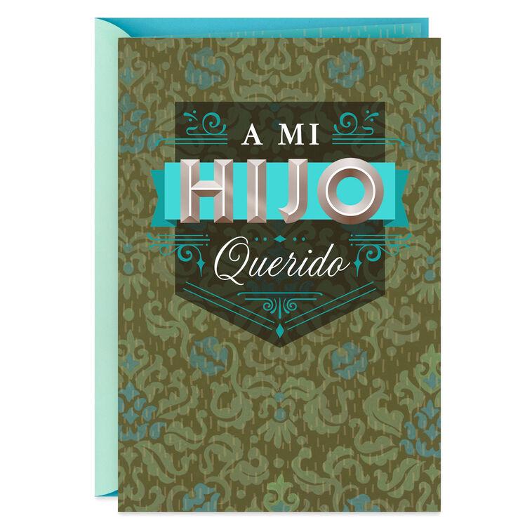 hallmark A Special Place in My Heart Spanish-Language Birthday Card for Son