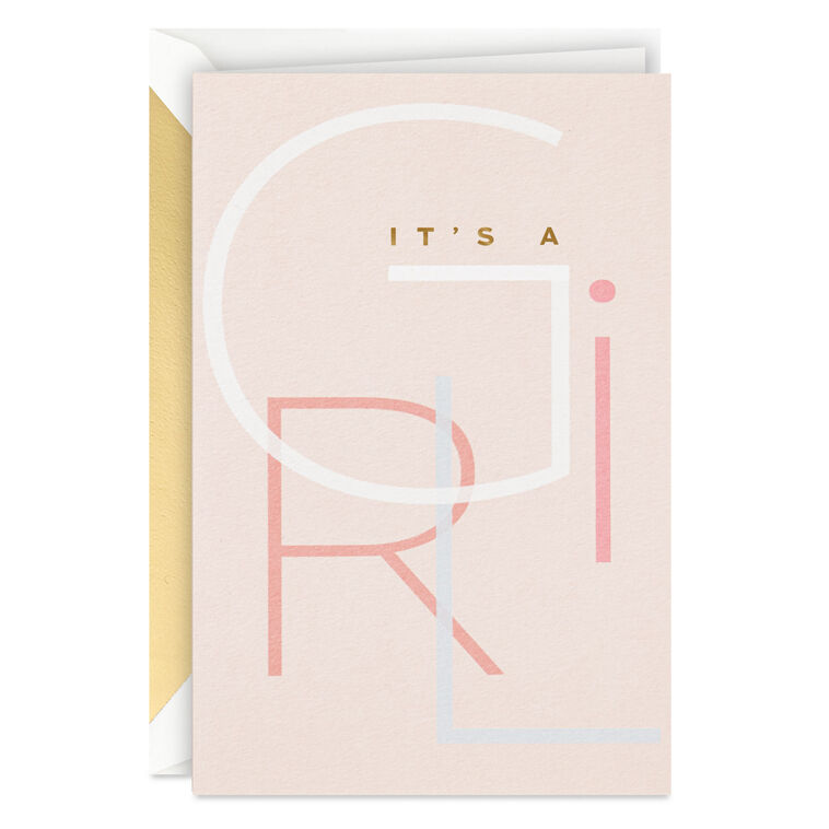 hallmark A Sweet Reason to Celebrate New Baby Girl Card