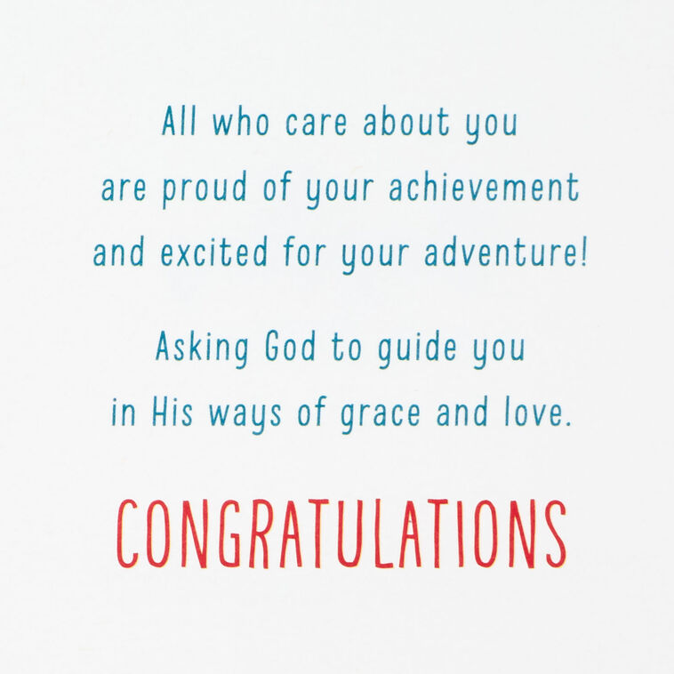 Hallmark A Time To Explore And Grow Religious Confirmation Card