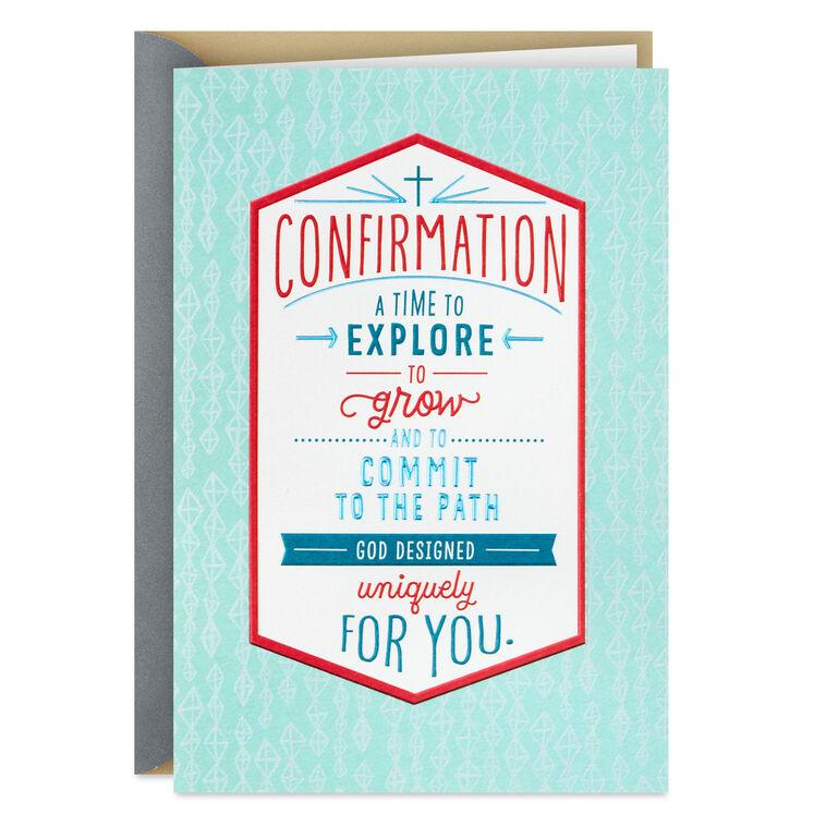 hallmark A Time to Explore and Grow Religious Confirmation Card