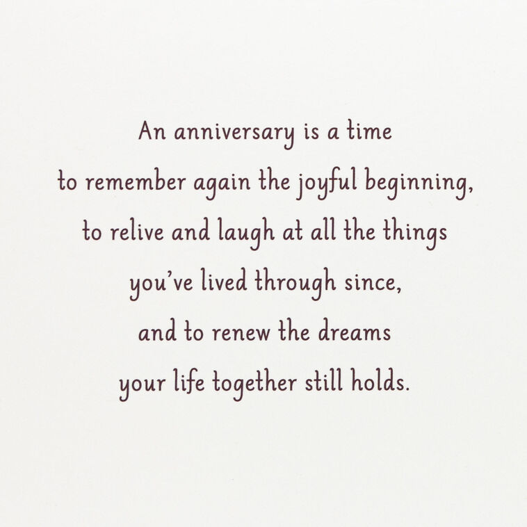 Hallmark A Time To Remember Anniversary Card With Photo Frame Magnet