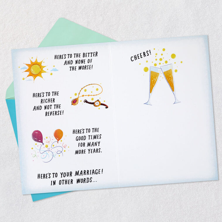 Hallmark A Toast To The Two Of You Anniversary Card
