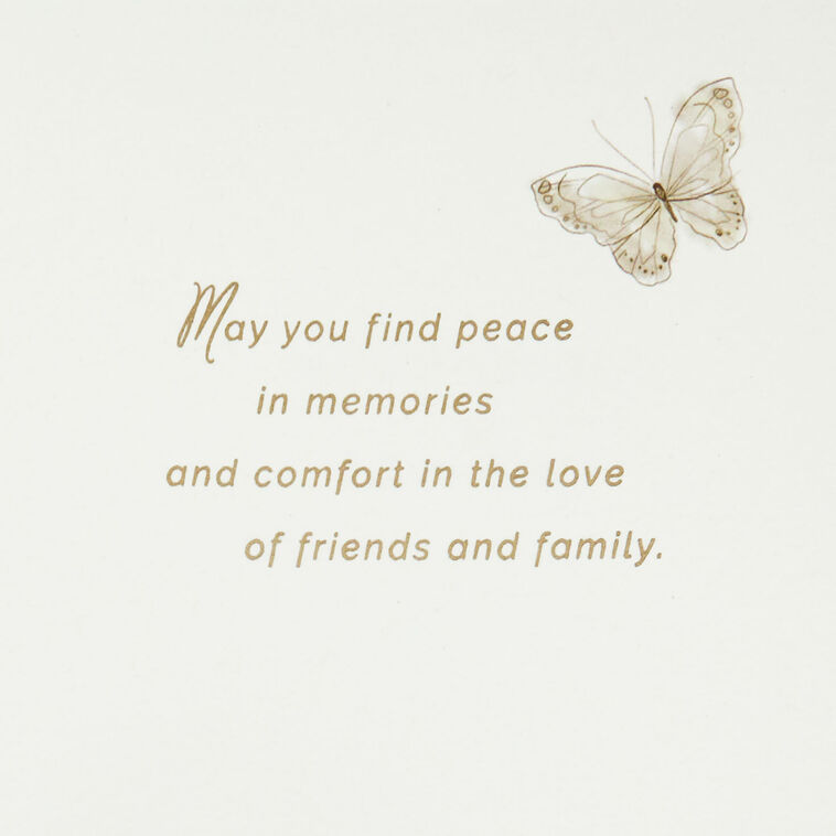 Hallmark A Trail Of Beautiful Memories Sympathy Card