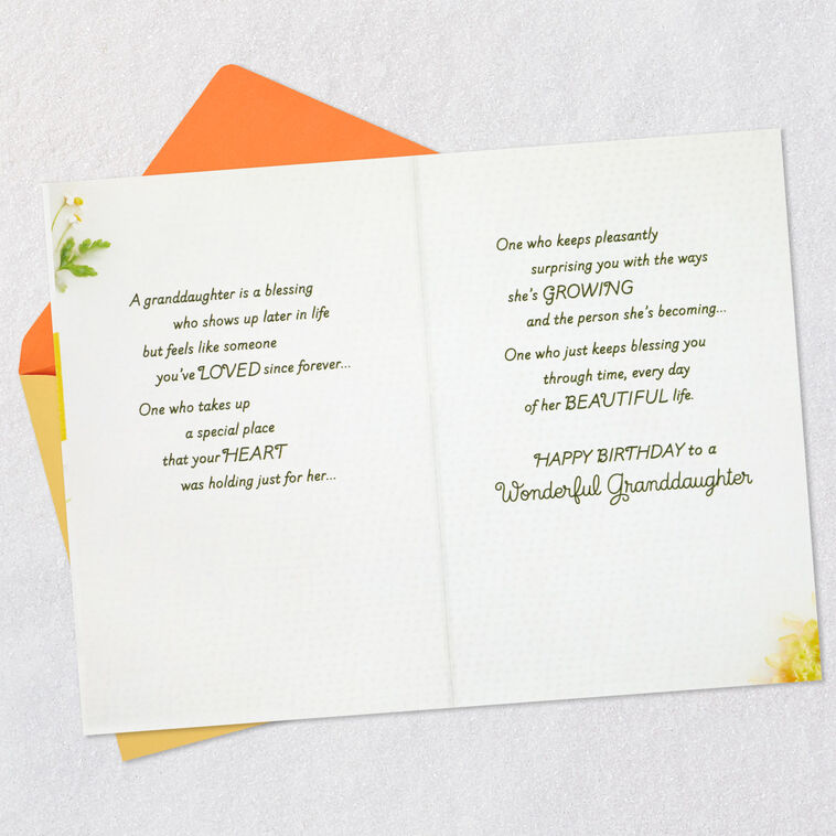Hallmark A Unique Kind Of Blessing Birthday Card For Granddaughter