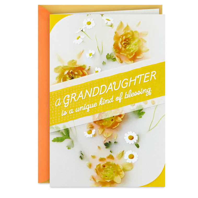 hallmark A Unique Kind of Blessing Birthday Card for Granddaughter