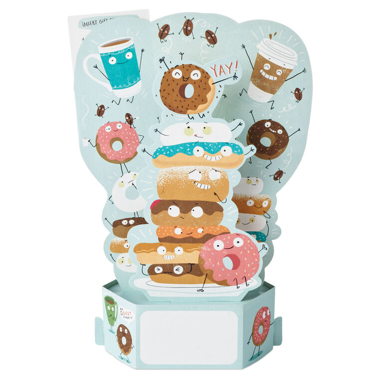 Hallmark A Whole Latte Awesome Funny 3D Pop-Up Gift Card Holder