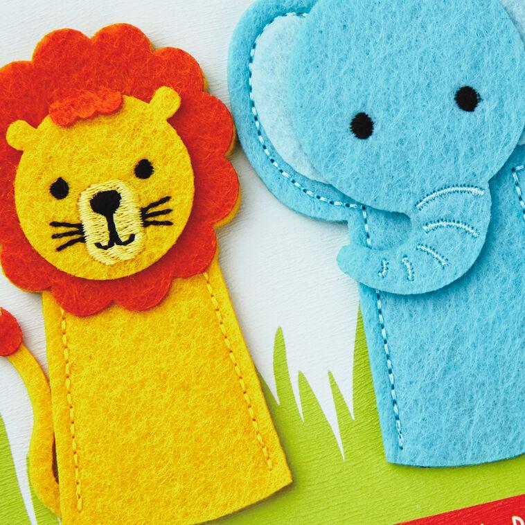 Hallmark A Wild And Happy Day Birthday Card For Kids With Finger Puppets