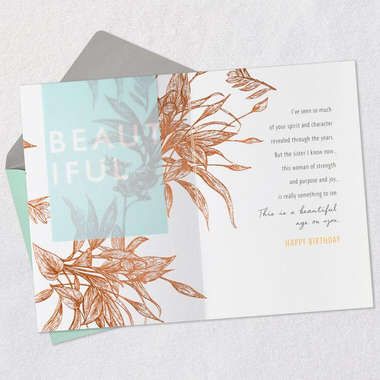 Hallmark A Woman Of Strength And Joy Birthday Card For Sister
