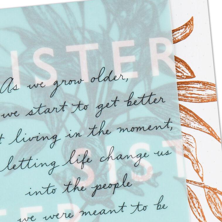Hallmark A Woman Of Strength And Joy Birthday Card For Sister
