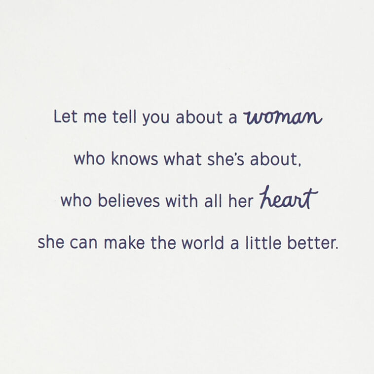 Hallmark A Woman Who Makes The World Better Birthday Card For Daughter