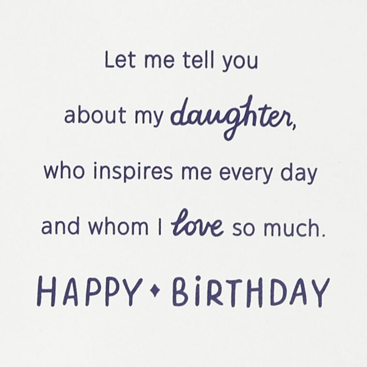 Hallmark A Woman Who Makes The World Better Birthday Card For Daughter