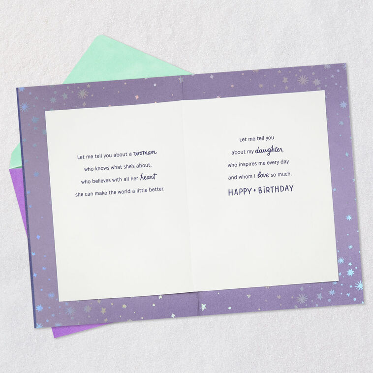 Hallmark A Woman Who Makes The World Better Birthday Card For Daughter