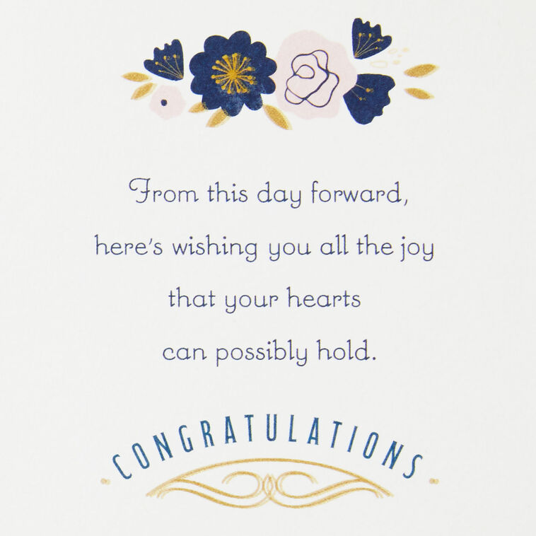 Hallmark A Wonderful Day Wedding Card For Niece And Her Husband