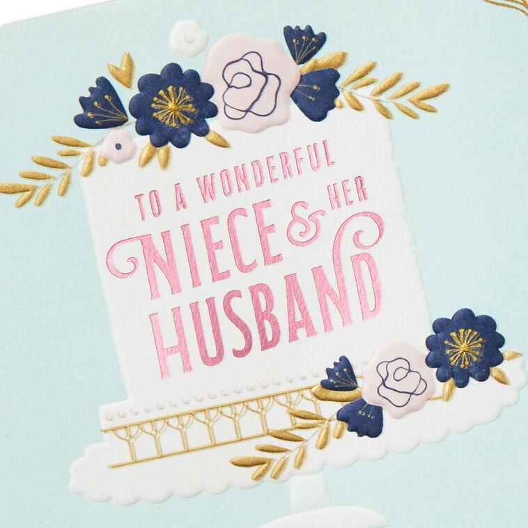Hallmark A Wonderful Day Wedding Card For Niece And Her Husband