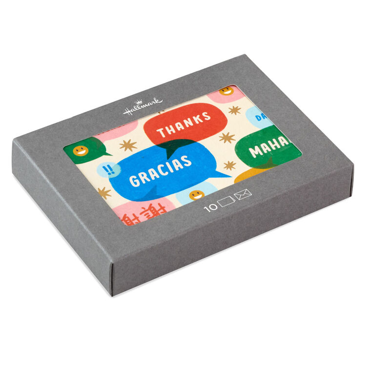 hallmark A World of Thanks Boxed Blank Thank-You Notes Pack of 10