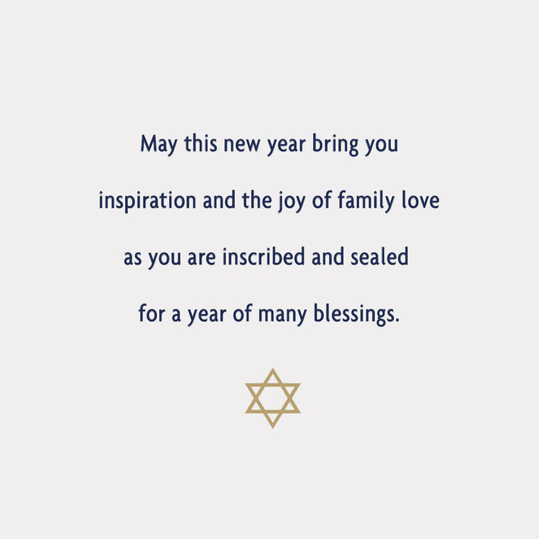 Hallmark A Year Of Many Blessings Rosh Hashanah Card