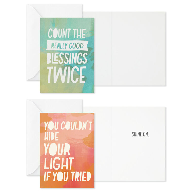 Hallmark Abstract Collage Boxed Encouragement Cards Assortment Pack Of 12