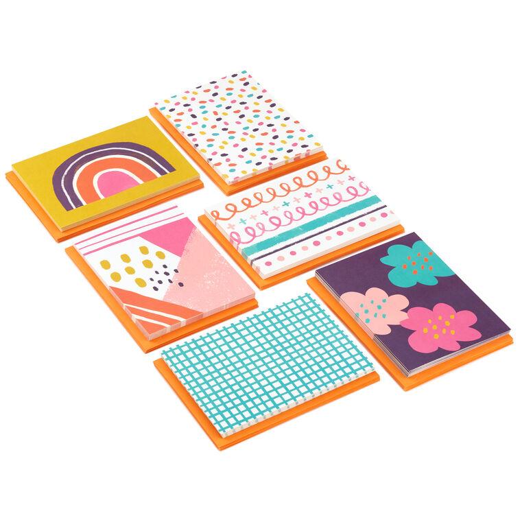 Hallmark Abstract Doodles And Dots Boxed Blank Note Cards Pack Of 48