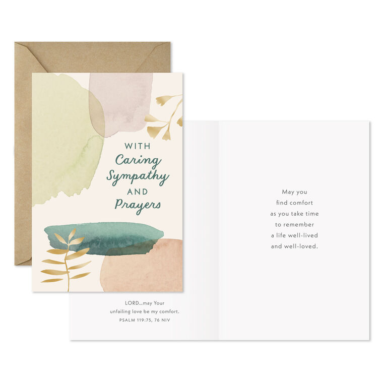 Hallmark Abstract Nature Religious Sympathy Cards Pack Of 10