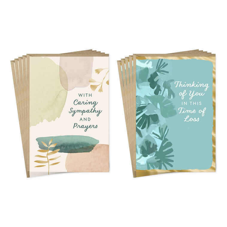 hallmark Abstract Nature Religious Sympathy Cards Pack of 10