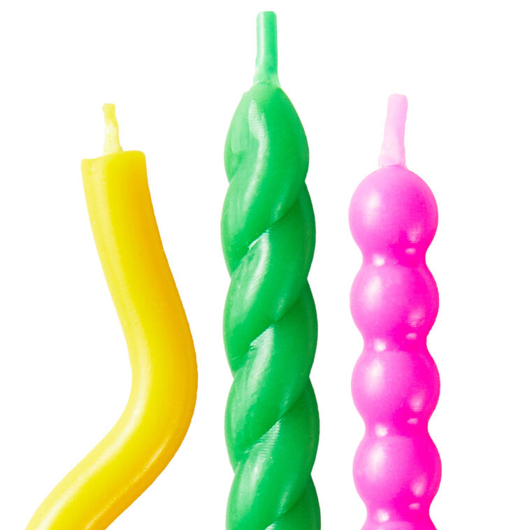Hallmark Abstract Shaped Birthday Candles Pack Of 4