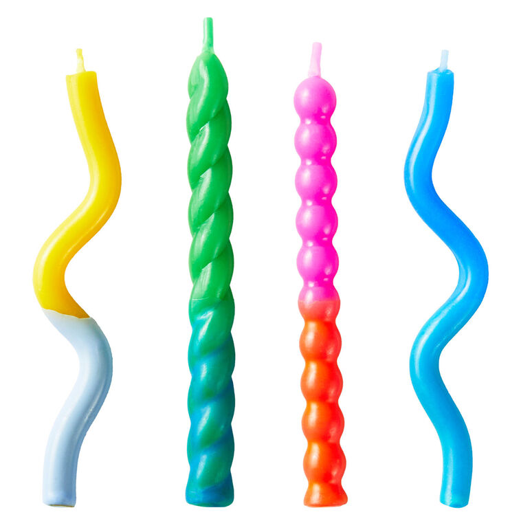 hallmark Abstract Shaped Birthday Candles Pack of 4
