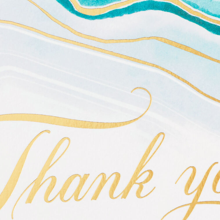 Hallmark Abstract Waves Boxed Blank Sympathy Thank-You Notes Pack Of 20