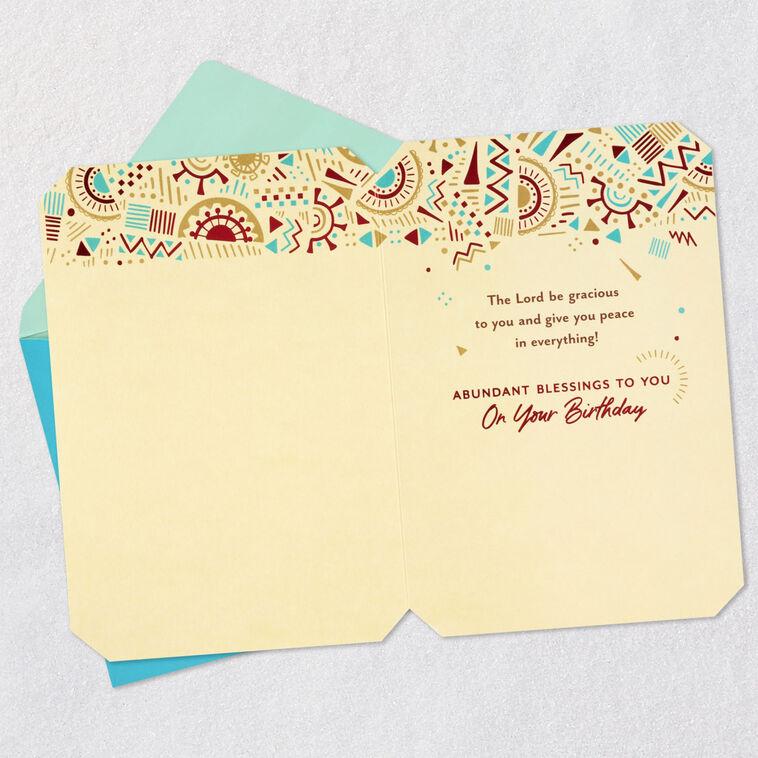 Hallmark Abundant Blessings To You Religious Birthday Card