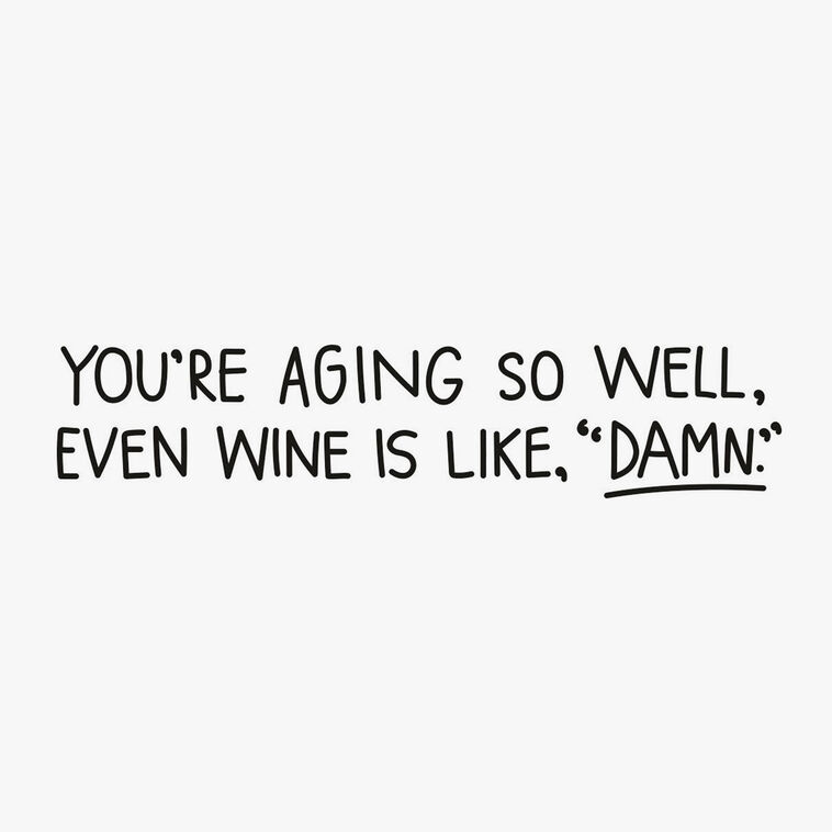 Hallmark Aging Better Than Wine Funny Birthday Card