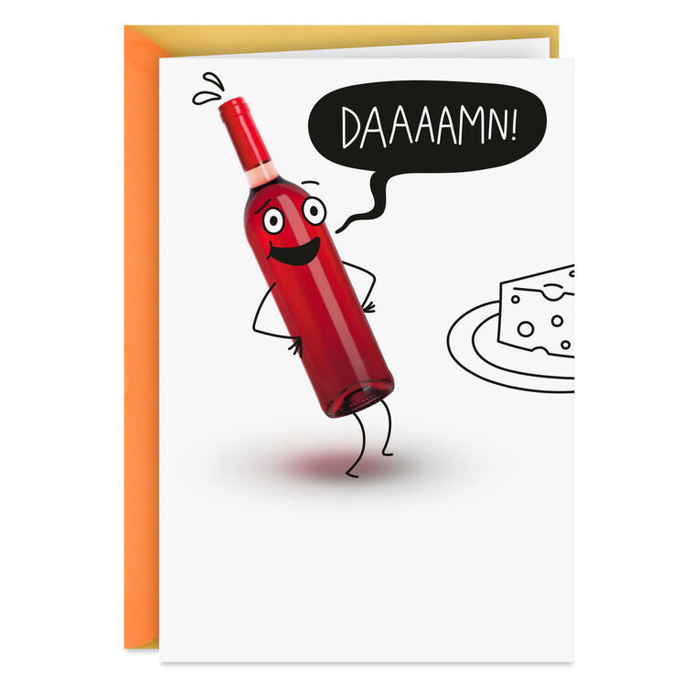 hallmark Aging Better Than Wine Funny Birthday Card