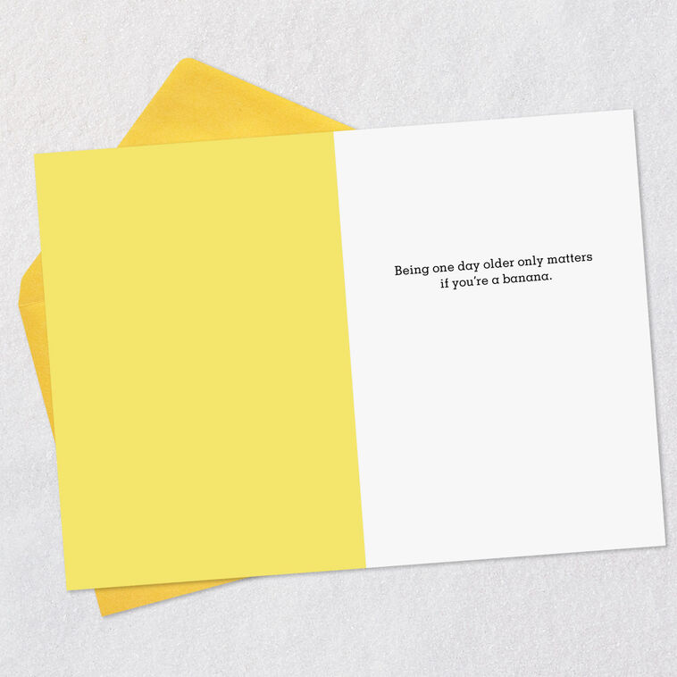 Hallmark Aging Only Matters To A Banana Funny Birthday Card