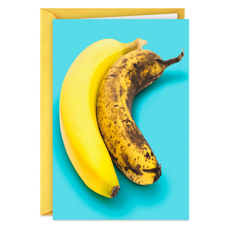 hallmark Aging Only Matters to a Banana Funny Birthday Card