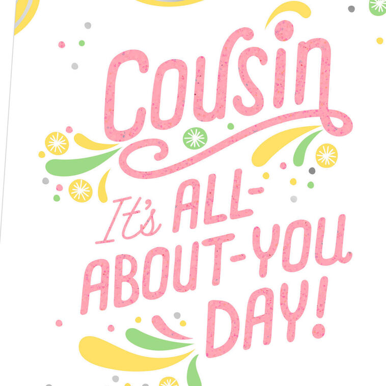 Hallmark All-About-You Day Birthday Card For Cousin