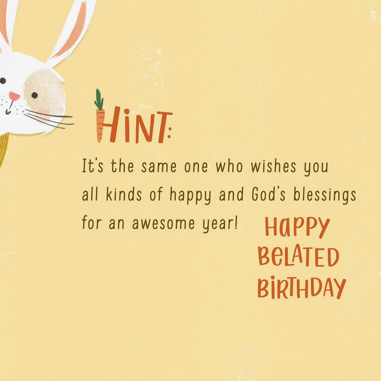 Hallmark All Kinds Of Happy Religious Belated Birthday Card