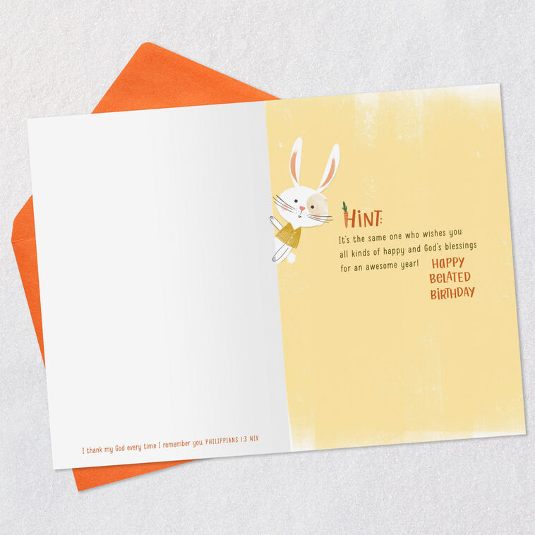 Hallmark All Kinds Of Happy Religious Belated Birthday Card