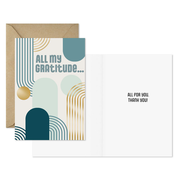 Hallmark All My Gratitude Thank You Cards Pack Of 10