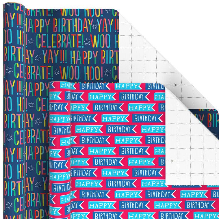 Hallmark All-Occasion 6-Pack Wrapping Paper Assortment 180 Sq. Ft