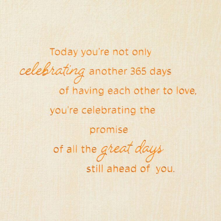 Hallmark All The Celebrating Anniversary Card For Son And Spouse