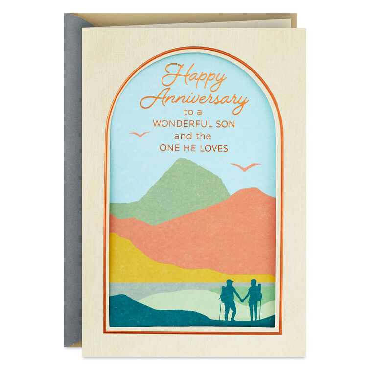 hallmark All the Celebrating Anniversary Card for Son and Spouse