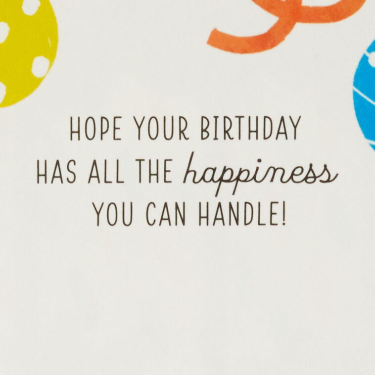 Hallmark All The Happiness Snow Globe Musical 3D Birthday Card With Motion