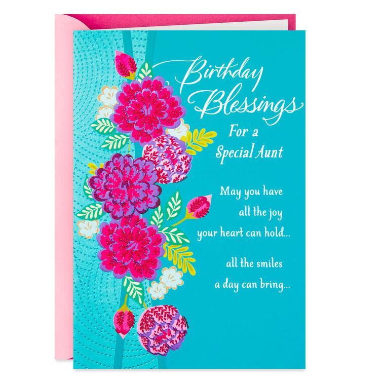 hallmark All the Joy Your Heart Can Hold Religious Birthday Card for Aunt
