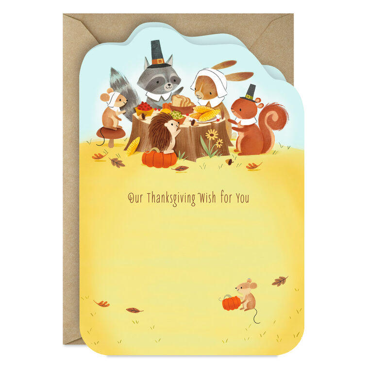 hallmark All the Joys of the Season Thanksgiving Card From Us