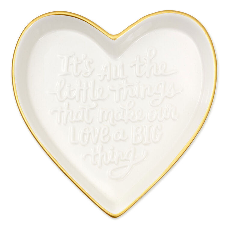Hallmark All The Little Things Heart-Shaped Trinket Dish