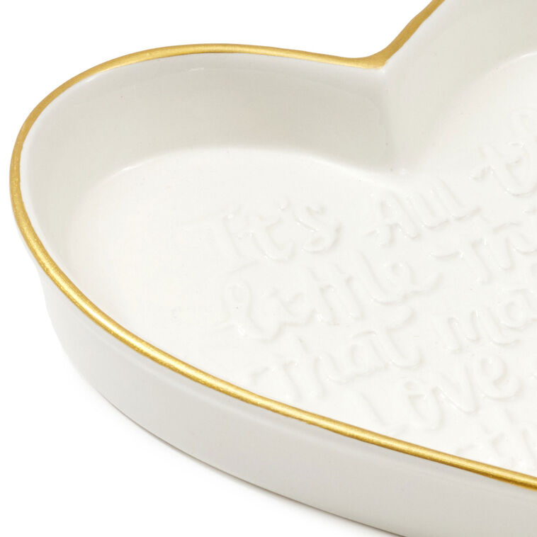 Hallmark All The Little Things Heart-Shaped Trinket Dish
