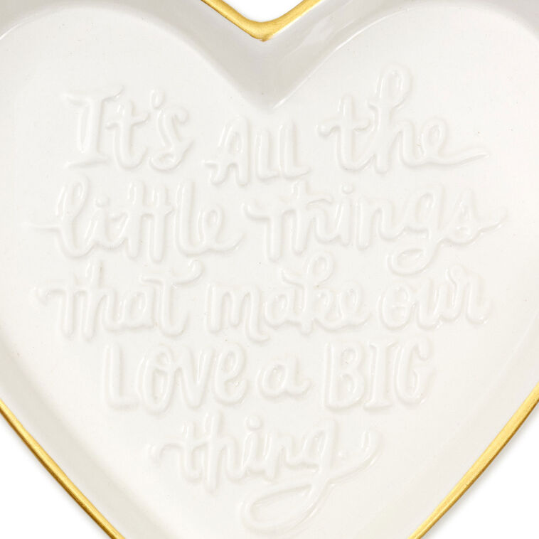 Hallmark All The Little Things Heart-Shaped Trinket Dish