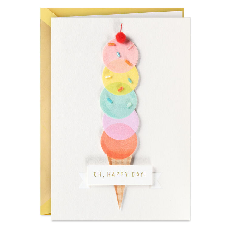 hallmark All the Scoops and All the Love Birthday Card
