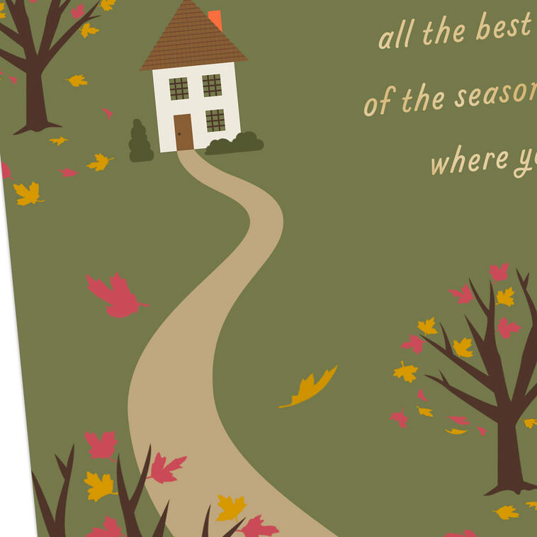 Hallmark All The Thankful Thoughts Across The Miles Thanksgiving Card
