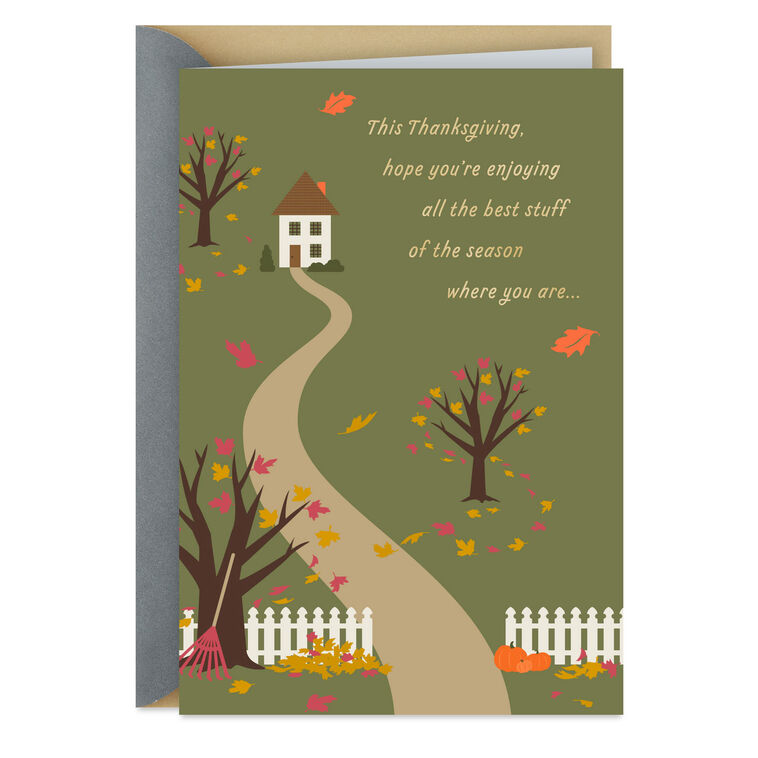 hallmark All the Thankful Thoughts Across the Miles Thanksgiving Card