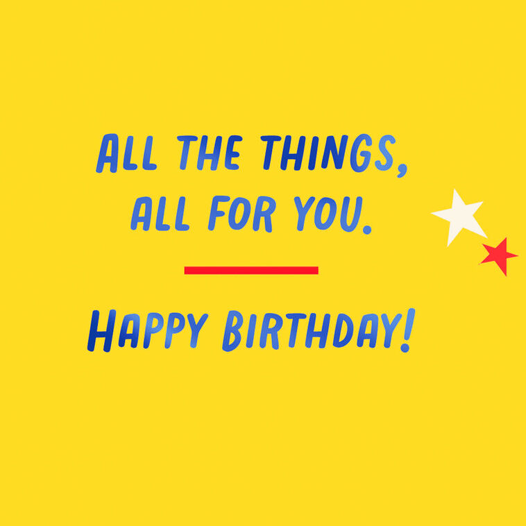 Hallmark All The Things All For You Gift Card Greeting Birthday Card For Kids