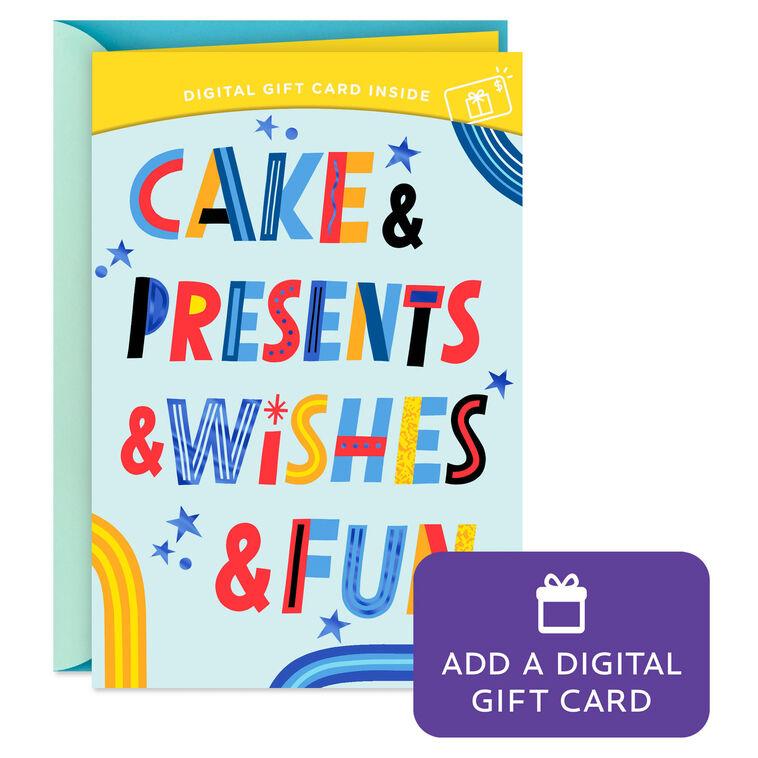 hallmark All the Things All for You Gift Card Greeting Birthday Card for Kids